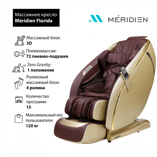 Массажное кресло Méridien Florida (Champagne) Массажное кресло Méridien Florida (Champagne)
