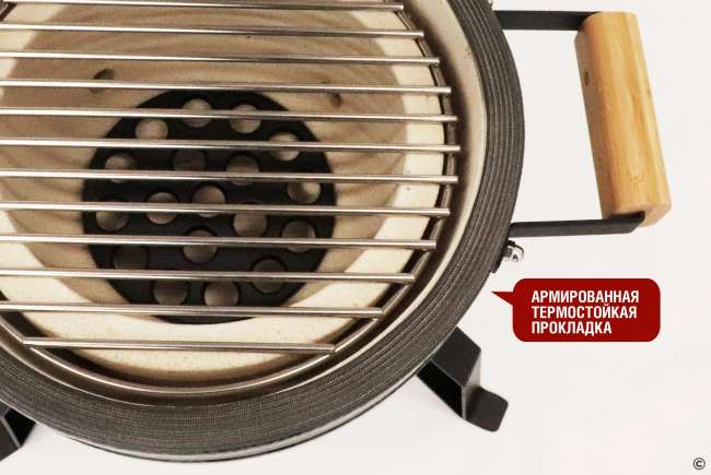 Керамический гриль-барбекю Start Grill 13 дюймов (черный) (33 см) Керамический гриль-барбекю Start Grill 13 дюймов (черный) (33 см)