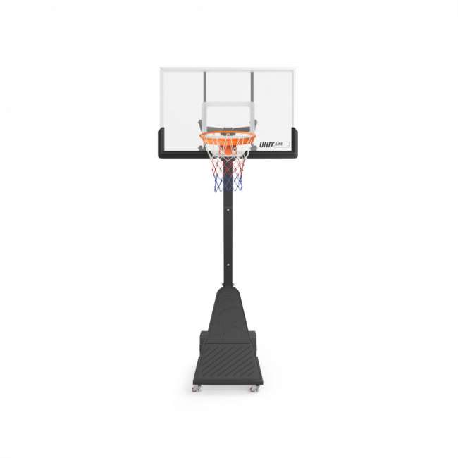 Баскетбольная стойка UNIX Line B-Stand-PC 54"x32" R45 H230-305 см с платформой для противовеса Баскетбольная стойка UNIX Line B-Stand-PC 54"x32" R45 H230-305 см с платформой для противовеса