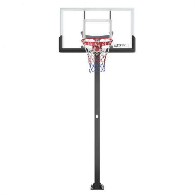 Баскетбольная стойка стационарная UNIX Line B-Stand-TG 54"x32" R45 H230-305 см Баскетбольная стойка стационарная UNIX Line B-Stand-TG 54"x32" R45 H230-305 см