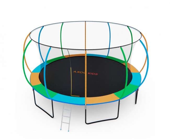 Батут с сеткой DFC A.KOU KIDS 16 ft (488 см) с лестницей Батут с сеткой DFC A.KOU KIDS 16 ft (488 см) с лестницей
