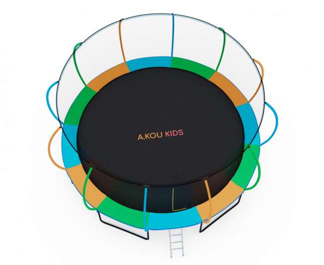 Батут с сеткой DFC A.KOU KIDS 16 ft (488 см) с лестницей Батут с сеткой DFC A.KOU KIDS 16 ft (488 см) с лестницей