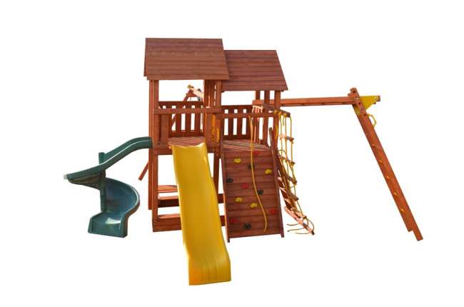 Игровая площадка PlayGarden SkyFort II стандарт со спиральной горкой и рукоходом Игровая площадка PlayGarden SkyFort II стандарт со спиральной горкой и рукоходом