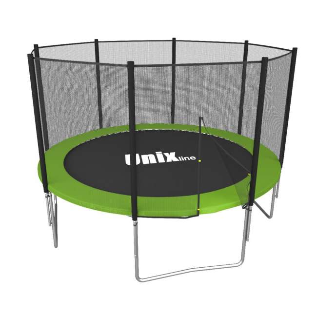 Батут с сеткой UNIX line Simple 10 ft Green outside Батут с сеткой UNIX line Simple 10 ft Green outside