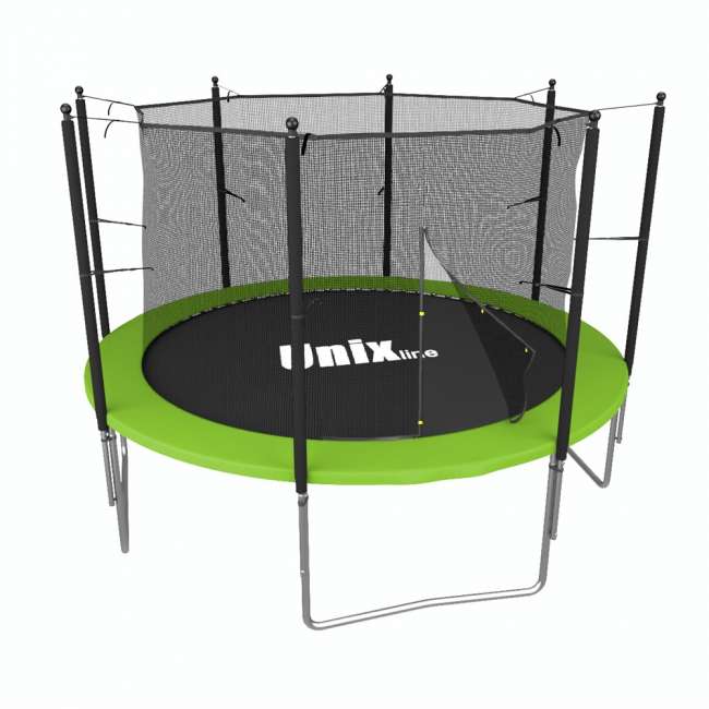 Батут с сеткой UNIX line Simple 8 ft Green inside Батут с сеткой UNIX line Simple 8 ft Green inside