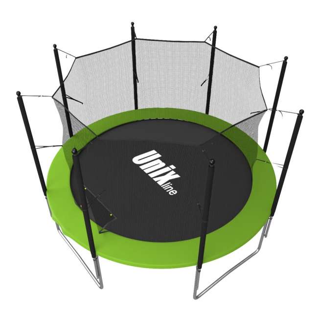 Батут с сеткой UNIX line Simple 8 ft Green inside Батут с сеткой UNIX line Simple 8 ft Green inside