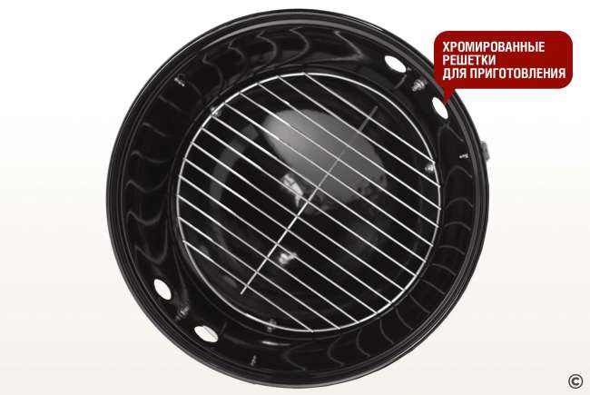 Круглый угольный гриль Start Grill 14 дюймов (37 см) GLOBUS Круглый угольный гриль Start Grill 14 дюймов (37 см) GLOBUS
