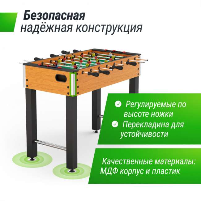 Игровой стол UNIX Line Футбол - Кикер (122х64 cм) Wood Игровой стол UNIX Line Футбол - Кикер (122х64 cм) Wood