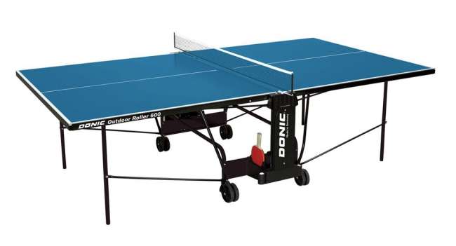 Всепогодный теннисный стол Donic Outdoor Roller 600 синий Всепогодный теннисный стол Donic Outdoor Roller 600 синий