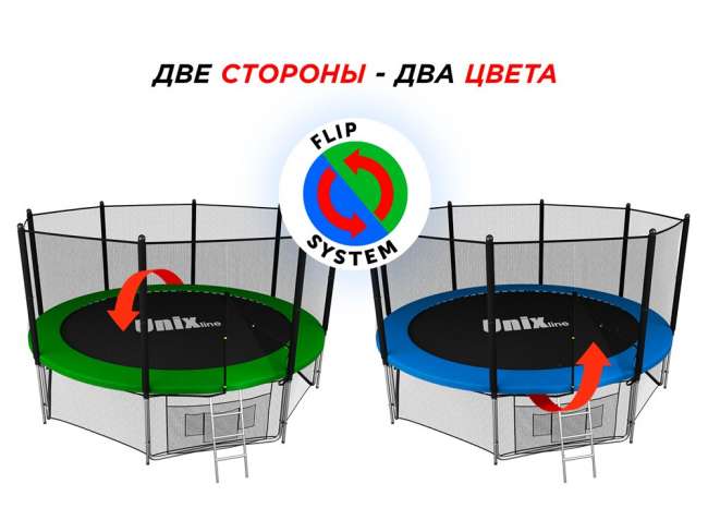 Батут с сеткой UNIX line 14 ft Classic outside Батут с сеткой UNIX line 14 ft Classic outside