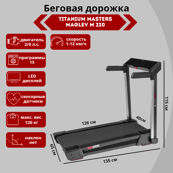 Беговая дорожка Titanium Masters Maglev M220