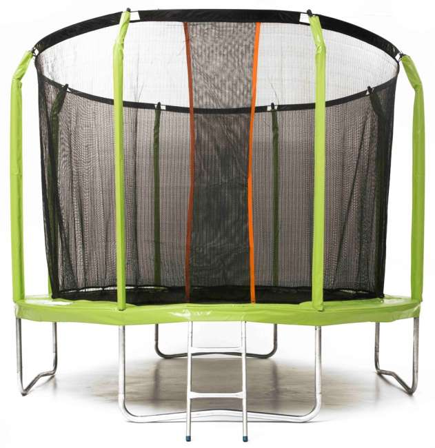 Батут с сеткой SuperJump 12 ft (366 см) и лестницей