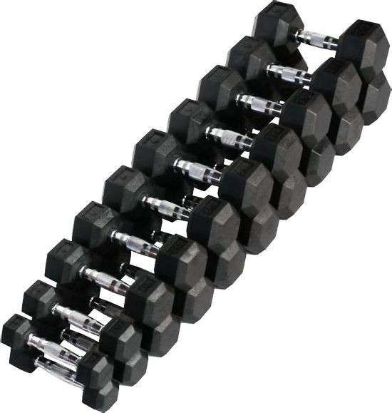 Гантельный ряд гексагональный от 1 до 10 кг VictoryFit VF-SET110 Гантельный ряд гексагональный от 1 до 10 кг VictoryFit VF-SET110