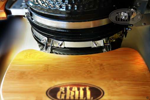 Керамический гриль-барбекю Start Grill 12 дюймов (черный) (31см)