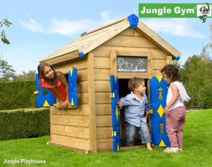 Деревянный домик Jungle Gym Playhouse