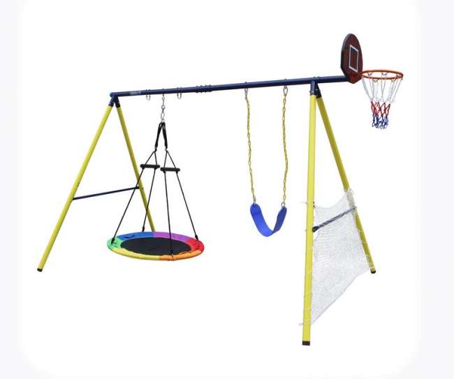 Комплекс уличный игровой с воротами UNIX Kids 4 в 1 Yellow PL4IN1YL Комплекс уличный игровой с воротами UNIX Kids 4 в 1 Yellow PL4IN1YL