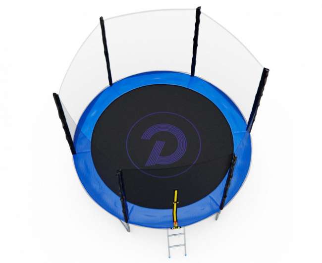 Батут с сеткой DFC PELPO 10ft с лестницей BLUE Батут с сеткой DFC PELPO 10ft с лестницей BLUE