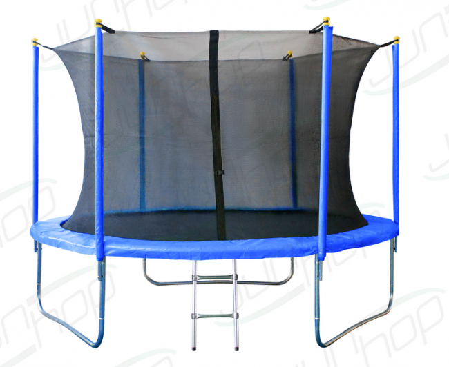 Батут с сеткой JunHop 8 ft (244 см) зеленый / синий Батут с сеткой JunHop 8 ft (244 см) зеленый / синий