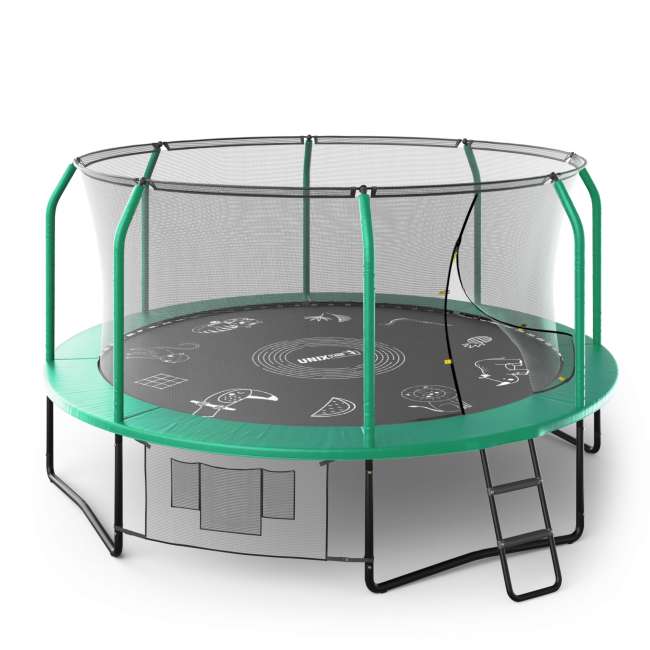 Батут UNIX Line SUPREME GAME 14 ft green Батут UNIX Line SUPREME GAME 14 ft green
