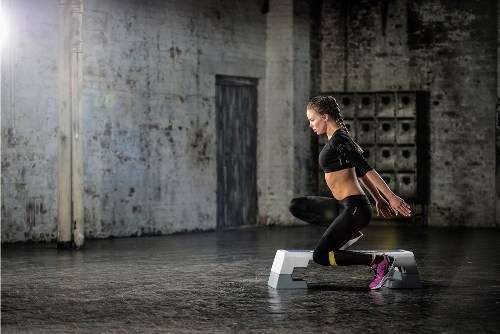 Степ-платформа Reebok step (синяя)