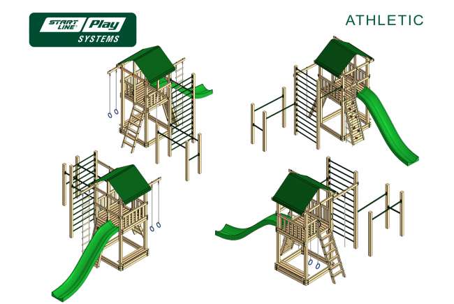 Детский городок Start Line ATHLETIC премиум Кедр Детский городок Start Line ATHLETIC премиум Кедр